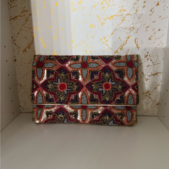 ELEGANT BEADED EVENING CLUTCH SET – MULTICOLOR AND BLACK - Picture 5 of 12